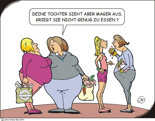 Cartoon: Ansichtssache (medium) by JotKa tagged schweinskopf,hamburger,pommes,einkaufstasche,kochen,einkaufen,einkauf,krankheit,gesundheit,probleme,lebensmittel,durst,hunger,ernährung,food,fast,lebensweise,essen,trinken,essgewohnheiten,füllig,fett,dick,schlank,ansichtssache