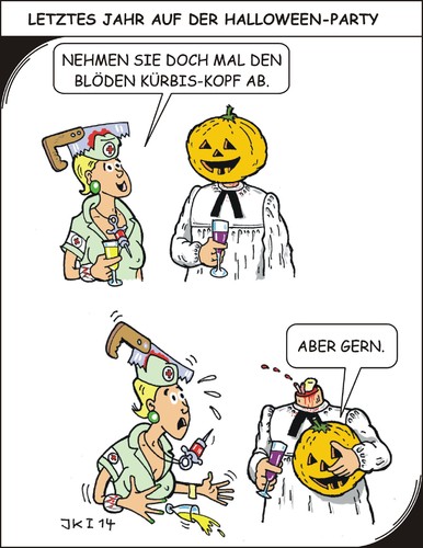 Auf der Halloweenparty