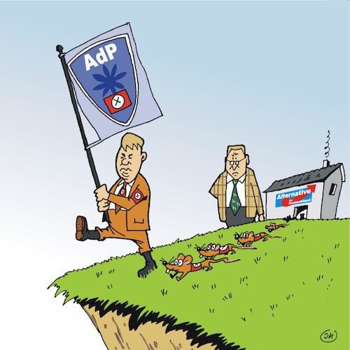 Cartoon: Aufbruch (medium) by JotKa tagged afd,adp,poggenburg,gauland,rechte,rechtsradikale,politik,politiker,wahlen,schsen,anhalt,afd,adp,poggenburg,gauland,rechte,rechtsradikale,politik,politiker,wahlen,schsen,anhalt