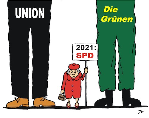 Cartoon: Bundestagswahlen 2021 (medium) by JotKa tagged parteien,politiker,wahlen,bundestagswahlen,landtagswahlen,spd,cdu,csu,union,die,grünen,umfragen,umfragewerte,bundestag,parteien,politiker,wahlen,bundestagswahlen,landtagswahlen,spd,cdu,csu,union,die,grünen,umfragen,umfragewerte,bundestag