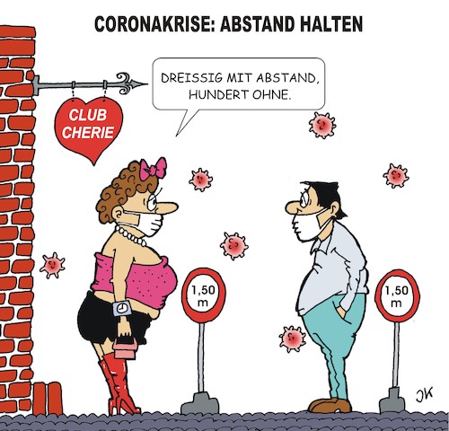 Cartoon: Coronakrise Abstand (medium) by JotKa tagged coronavirus,virus,viren,china,deutschland,kranheiten,seuchen,krankenhaus,medizin,ärzte,arzt,forschung,reisen,politik,gesundheit,coronakrise,regeln,abstand,erotik,coronavirus,virus,viren,china,deutschland,kranheiten,seuchen,krankenhaus,medizin,ärzte,arzt,forschung,reisen,politik,gesundheit,coronakrise,regeln,abstand,sex,erotik