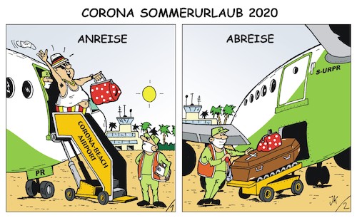 Cartoon: Coronaurlaub 2020 (medium) by JotKa tagged corona,coronavirus,coronakrise,reisen,urlaub,sonne,strand,meer,freizeit,tourismus,ängste,seuchen,krankheiten,reisdebüro,leben,tod,flugzeug,flugreisen,sommer,2020,corona,coronavirus,coronakrise,reisen,urlaub,sonne,strand,meer,freizeit,tourismus,ängste,seuchen,krankheiten,reisdebüro,leben,tod,flugzeug,flugreisen,sommer,2020