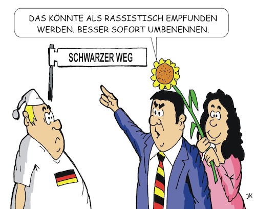 Cartoon: Deutschland räumt auf (medium) by JotKa tagged rassismus,bilderstürmer,genderwahn,aktivisten,sprache,geschichte,vergangenheit,rassismus,bilderstürmer,genderwahn,aktivisten,sprache,geschichte,vergangenheit