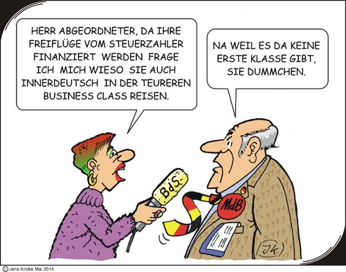 Cartoon: Dienstreisen (medium) by JotKa tagged steuergelder,privilegien,abrechnungen,parteien,politiker,finanzen,steuern,der,bund,steuerzahler,freifahrten,freiflüge,spesen,dienstreisekosten,reisekosten,bundesbahn,fliegen,privatreisen,dienstreisen,bundestagsabgeordneten,abgeordete