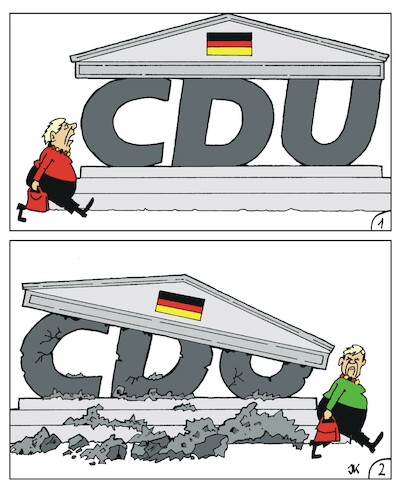 Ein Vorher-Nachher Cartoon Ein Vorher-Nachher Cartoon