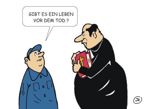 Cartoon: Fragen (medium) by JotKa tagged leben,tod,religion,kirche,pfarrer,pastor,himmel,hölle,erde,glaube,gesellschaft,leben,tod,religion,kirche,pfarrer,pastor,himmel,hölle,erde,glaube,gesellschaft