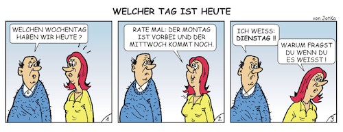 Cartoon: Fragen (medium) by JotKa tagged fragen,antworten,er,sie,mann,frau,beziehungen,ehe,fragen,antworten,er,sie,mann,frau,beziehungen,ehe