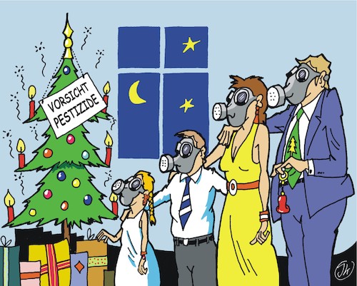 Cartoon: Frohe Weihnacht 2017 ? (medium) by JotKa tagged weihnachten,weihnachtsbaum,weihnachtsbaumplantagen,pestizide,giftstoffe,gefahrenstoffe,umwelt,wald,natur,naturschutz,gesundheit,krankheit,gasmasken,atemschutz,weihnachten,weihnachtsbaum,weihnachtsbaumplantagen,pestizide,giftstoffe,gefahrenstoffe,umwelt,wald,natur,naturschutz,gesundheit,krankheit,gasmasken,atemschutz