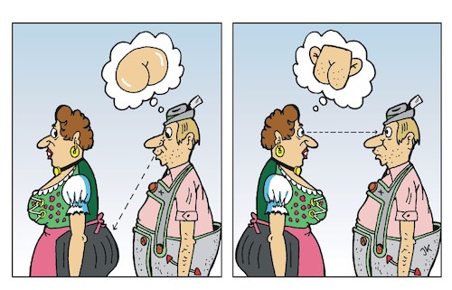 Cartoon: Gedanken (medium) by JotKa tagged liebe,erotik,dating,er,sie,mann,frau,sitten,und,gebräuche,frust,liebe,sex,erotik,dating,er,sie,mann,frau,sitten,und,gebräuche,frust