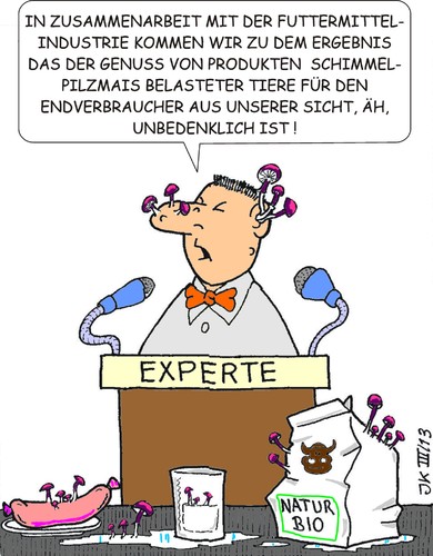 Cartoon: Giftmais 3 (medium) by JotKa tagged bauer,skandal,preis,biogas,futtermittelhersteller,krebs,mafia,umweltpolitik,energiewende,aflatoxin,giftstoffe,geflügel,schwin,kuh,rind,fleischprodukte,milchprodukte,milch,verbraucherschutz,industrie,lobby,pilze,schimmel,futtermittel,tiere,viehzucht,futter