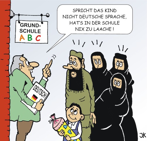 Cartoon: Grundschüler (medium) by JotKa tagged grundschule,sprache,sprachkenntnisse,deutsch,deutsche,lehrer,bildungsferne,bildungsnotstand,kultusministerium,linnemann,grundschule,sprache,sprachkenntnisse,deutsch,deutsche,lehrer,bildungsferne,bildungsnotstand,kultusministerium,linnemann