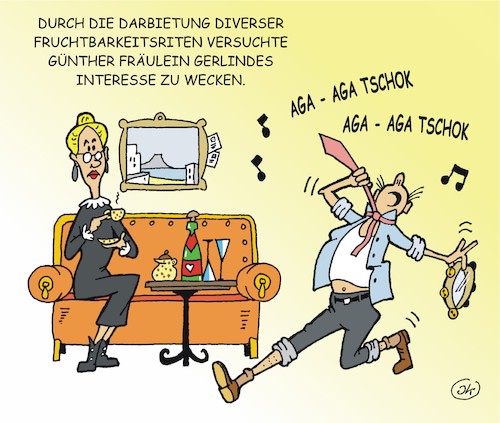 Cartoon: Günther tanzt (medium) by JotKa tagged liebe,erotik,dating,er,sie,mann,frau,sitten,und,gebräuche,rituale,fruchtbarkeitstanz,frust,liebe,sex,erotik,dating,er,sie,mann,frau,sitten,und,gebräuche,rituale,fruchtbarkeitstanz,frust