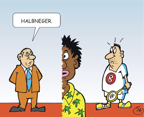 Cartoon: Halbe Sachen (medium) by JotKa tagged politiker,abgeordnete,parteien,prominente,sitte,anstand,anzeige,halbnege,politiker,abgeordnete,parteien,prominente,sitte,anstand,anzeige,halbnege