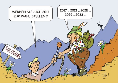 Cartoon: Kanzlerkandidatur (medium) by JotKa tagged kanzler,kanzlerin,bundeskanzler,bundeskanzlerin,bundestagswahl,wahlkampf,2017,merkel,kohl,parteien,politiker,wähler,presse,medien,medienrummel,urlaub,sulden,berge,bundestag,abgeordnete,cdu,spd,csu,grüne,linke,kanzler,kanzlerin,bundeskanzler,bundeskanzlerin,bundestagswahl,wahlkampf,2017,merkel,kohl,parteien,politiker,wähler,presse,medien,medienrummel,urlaub,sulden,berge,bundestag,abgeordnete,cdu,spd,csu,grüne,linke