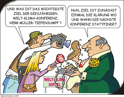 Cartoon: Klimagipfel (medium) by JotKa tagged klimagipfel,weltklimagipfel,umwelt,erderwärmung,co2,co2ausstoss,wirtschaftsstaaten,industrie,meeresspiegel,konferenz,meeting,versammlung,experten,gipfeltreffen,kioto,kiotoprotokoll,natur