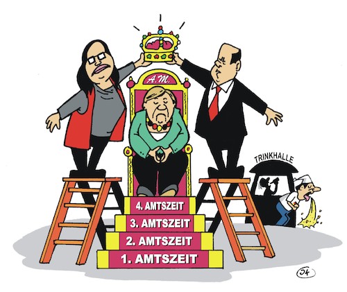 Cartoon: Königsmacher (medium) by JotKa tagged spd,cdu,merkel,nahles,scholz,groko,mitgliedervotum,bundestagswahlen,bundestag,politik,parteien,spd,cdu,merkel,nahles,scholz,groko,mitgliedervotum,bundestagswahlen,bundestag,politik,parteien