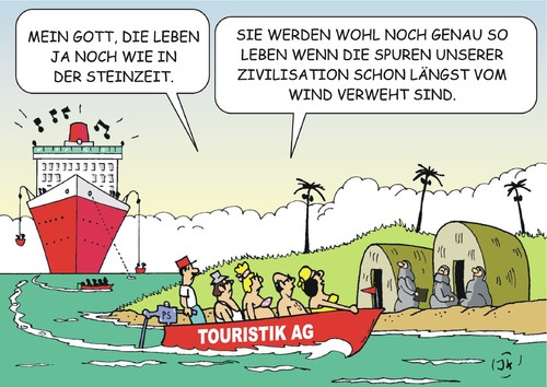 Cartoon: Lebensweisen (medium) by JotKa tagged lebensweisen,zivilisation,zivilisationen,kulturen,vergangenheit,zukunft,reisen,touristik,fremde,länder,ansichten,weisheiten,seefahrt,kreuzfahrten,touristen,einheimische,natur,umwelt,zerstörung,lebensweisen,zivilisation,zivilisationen,kulturen,vergangenheit,zukunft,reisen,touristik,fremde,länder,ansichten,weisheiten,seefahrt,kreuzfahrten,touristen,einheimische,natur,umwelt,zerstörung