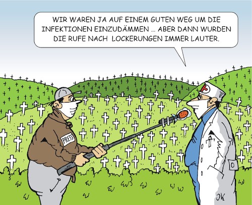 Cartoon: Lockerungen (medium) by JotKa tagged coronakrise,virus,wirtschaft,tourismus,ferien,reisen,gastronomie,pandemie,wirtschaftsinteressen,tod,sterben,opfer,seuchenschutz,ungeduld,corona,krankheiten,coronakrise,virus,wirtschaft,tourismus,ferien,reisen,gastronomie,pandemie,wirtschaftsinteressen,tod,sterben,opfer,seuchenschutz,ungeduld,corona,krankheiten