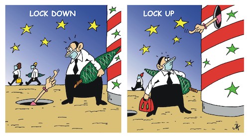 Cartoon: Lockungen (medium) by JotKa tagged lock,up,down,lockung,verlockung,deutsche,sprache,english,weihnachten,weihnachtsbaum,shopping,weihnachtszeit,lock,up,down,lockung,verlockung,deutsche,sprache,english,weihnachten,weihnachtsbaum,shopping,weihnachtszeit