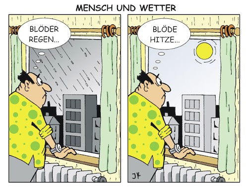 Cartoon: Mensch und Wetter (medium) by JotKa tagged wetter,sonne,regen,hitze,kälte,wetterbericht,mensch,natur,sommer,winter,wetter,sonne,regen,hitze,kälte,wetterbericht,mensch,natur,sommer,winter