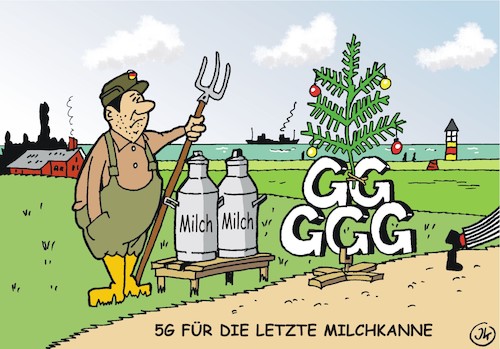 Cartoon: Milchkanne (medium) by JotKa tagged 5g,schnelles,internet,mobilfunk,bundesnetzagentur,bundesregierung,frequenzen,politik,5g,schnelles,internet,mobilfunk,bundesnetzagentur,bundesregierung,frequenzen,politik