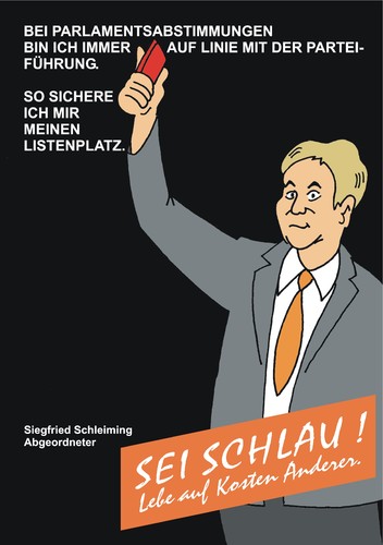 Cartoon: Moral 5 (medium) by JotKa tagged arbeitsplatz,parteien,partei,abgeordnete,volksvertreter,abstimmungen,parlamant,bundestag,agweichler,parteitage,beförderung,moral,anstand,gewissen