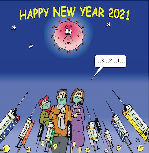 Cartoon: Neujahrsgrüße (medium) by JotKa tagged neujahr,feiertage,jahreswechsel,böllern,party,neujahr,feiertage,jahreswechsel,böllern,party