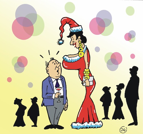 Cartoon: Ohne Worte (medium) by JotKa tagged feiern,partys,weihnachtsfeier,er,sie,mann,frau,liebe,beziehungen,überraschungen,weihnachtsmann,feiern,partys,weihnachtsfeier,er,sie,mann,frau,liebe,beziehungen,überraschungen,weihnachtsmann