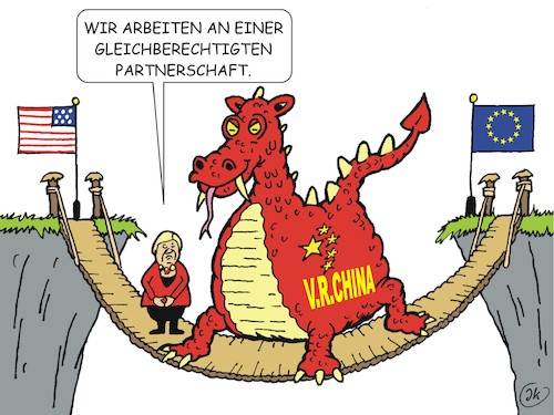 Cartoon: Partnerschaft (medium) by JotKa tagged china,deutschland,politik,wirtschaft,handelsbeziehungen,handelsabkommen,zollstreit,usa,eu,erneuerbare,energien,elektromobilität,batterien,umwelt,china,deutschland,politik,wirtschaft,handelsbeziehungen,handelsabkommen,zollstreit,usa,eu,erneuerbare,energien,elektromobilität,batterien,umwelt