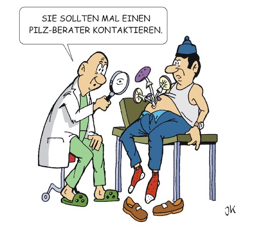 Cartoon: Pilzsammler (medium) by JotKa tagged pilze,herbst,pilzsammler,natur,sammler,speisen,pilzgerichte,pilzberatung,arzt,krankheiten,diagnose,pilze,herbst,pilzsammler,natur,sammler,speisen,pilzgerichte,pilzberatung,arzt,krankheiten,diagnose