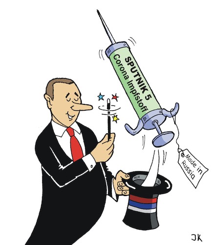 Cartoon: Putin der Magier (medium) by JotKa tagged covid,19,corona,virus,pandemie,impfen,impfstoff,putin,moskau,russland,wissenschaft,forschung,politik,politiker,covid,19,corona,virus,pandemie,impfen,impfstoff,putin,moskau,russland,wissenschaft,forschung,politik,politiker