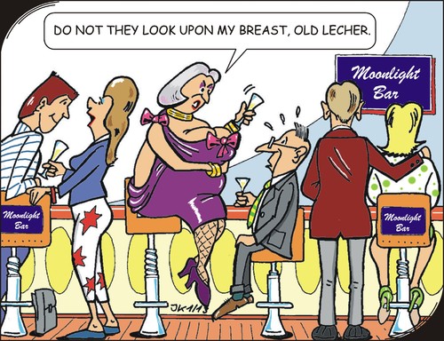 Cartoon: sexual Harassment (medium) by JotKa tagged no