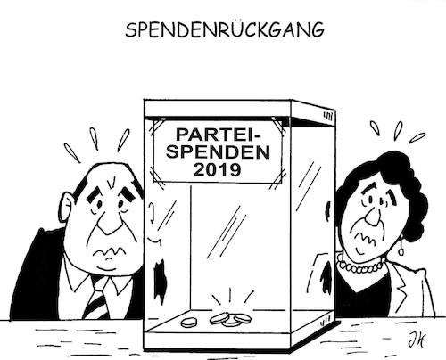 Spendenrückgang