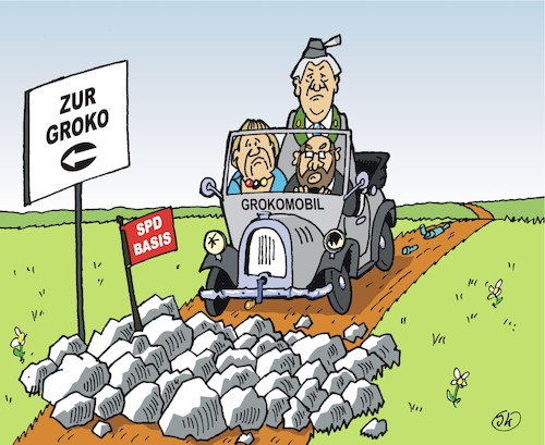 Cartoon: Steine im Weg (medium) by JotKa tagged cdu,csu,spd,merkel,schulz,seehofer,sondierungsverhandlungen,sondierungsergebnis,koalition,groko,bundestagswahl,2017,bundesregierung,politik,politiker,parteien,zukunft,union,aufbruch,investitionen,in,die,cdu,csu,spd,merkel,schulz,seehofer,sondierungsverhandlungen,sondierungsergebnis,koalition,groko,bundestagswahl,2017,bundesregierung,politik,politiker,parteien,zukunft,union,aufbruch,investitionen,in,die