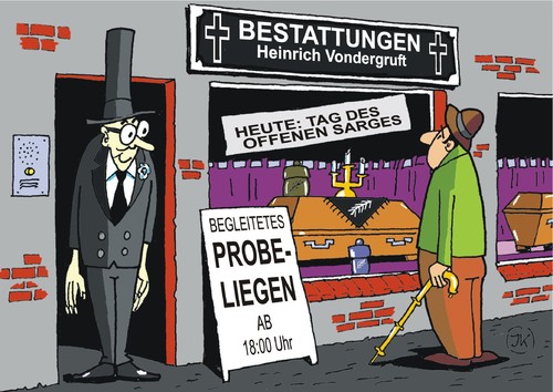 Cartoon: Tag der offenen Tür (medium) by JotKa tagged tag,der,offenen,tür,bestatter,totengräber,tot,sarg,urne,grab,friedhof,bestattung,werbung,schaufenster,kerzen,leuchter,probe,begleitung,probeliegen,tag,der,offenen,tür,bestatter,totengräber,tot,sarg,urne,grab,friedhof,bestattung,werbung,schaufenster,kerzen,leuchter,probe,begleitung,probeliegen