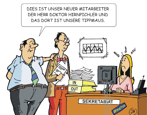 Cartoon: Tippmaus (medium) by JotKa tagged job,arbeitsplatz,firma,sekretärin,sekretariat,kollegen,mitarbeiter,chef,vorgesetzte,diskriminierung,beleidigung,meetoo,sexismus,schreibtisch,computer,arroganz,job,arbeitsplatz,firma,sekretärin,sekretariat,kollegen,mitarbeiter,chef,vorgesetzte,diskriminierung,beleidigung,meetoo,sexismus,schreibtisch,computer,arroganz