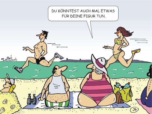 Cartoon: Trimm Dich (medium) by JotKa tagged sport,natur,laufen,joggen,figur,training,gesellschaft,mann,frau,er,sie,liebe,ehe,beziehungen,abspecken,gesundheit,urlaub,strand,sonne,mehr,sixpack,fett,körper,ferien,freizeit,tips,sport,natur,laufen,joggen,figur,training,gesellschaft,mann,frau,er,sie,liebe,ehe,beziehungen,abspecken,gesundheit,sex,urlaub,strand,sonne,mehr,sixpack,fett,körper,ferien,freizeit,tips