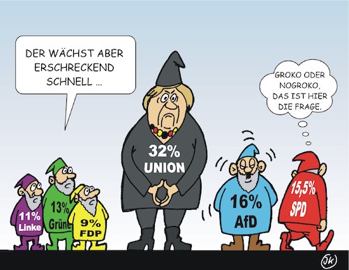 Cartoon: Wachstum (medium) by JotKa tagged wachstum,politik,parteien,umfragen,umfragewerte,groko,no,spd,union,fdp,linke,grüne,afd,merkel,wählerwanderung,wachstum,politik,parteien,umfragen,umfragewerte,groko,no,spd,union,fdp,linke,grüne,afd,merkel,wählerwanderung