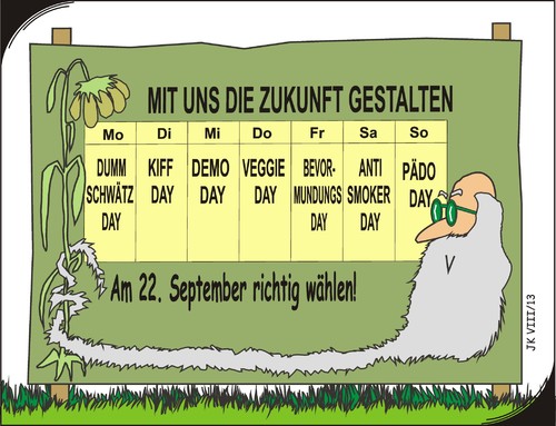 Cartoon: Wahlträume (medium) by JotKa tagged berlin,alpträume,vergangenheit,nichtraucher,raucher,smoker,bevormundung,demo,haschen,fixen,kiffen,illusionen,wunschträume,altachtundsechziger,linke,fdp,grünen,die,csu,cdu,spd,parteien,2013,bundestagswahl,wahlkampf