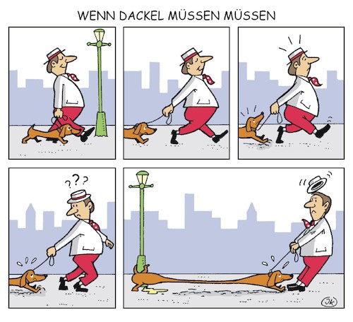 Wenn Dackel müssen müsen Wenn Dackel müssen müsen