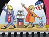 Cartoon: Amerikas Next President (small) by JotKa tagged usa wahlkampf präsidentschaftswahlen sexueller missbrauch geheimnisverrat weisses haus demokraten republikaner hillary clinton donald trump