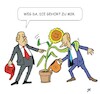 Cartoon: Annäherungen (small) by JotKa tagged wahlen landtag landtagswahlen parteien koalitionen cdu spd grüne