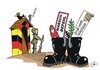 Cartoon: Anti IS Einsatz (small) by JotKa tagged is isis syrien syrienkrieg bundeswehr marschbefehl bundestag parteien flüchtlinge flüchtlingskrise paris terror krieg tornados luftwaffe merkel nikolaus