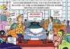 Cartoon: Auf der IAA (small) by JotKa tagged iaa automobilausstellung international messe frankfurt neuigkeiten mobilität selbstfahrend auto männer ehe schwiegermutter liebe beziehungen verwandschaft transport verkehr innovationen auobahnen schmerz und leid technik handel automobilindustrie konzerne