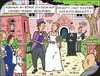 Cartoon: Auf Händen tragen (small) by JotKa tagged hochzeit auto ansichten realität praktisch denken kirche kirchenglocken pastor pfarrer spenden klingelbeutel glocken glockenturm gäste hochzeitsgäste trauzeugen kollekte feier