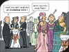 Cartoon: Charming (small) by JotKa tagged party,celebrations,receptions,opera,elites,manager,ladies,gentlemen,society,faschion,jewelry,youth,old,opulence,boaster,embarassing,charming