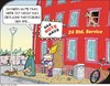 Cartoon: Das Rote Haus (small) by JotKa tagged rot haus partei parteien parteibüro parteimitglieder parteimitgliedschaft spd ortsgruppe bordell freudenhaus puff dirne prostituierte freudenmädchen freier kunden fahrrad oma frau mann sex erotik liebe liebesdienerinen einkauf einkaufskorb wurst knochen h