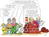 Cartoon: Deutschland baut (small) by JotKa tagged china,deutschland,politik,wirtschaft,handelsbeziehungen,handelsabkommen,zollstreit,usa,eu,erneuerbare,energien,elektromobilität,batterien,umwelt,batteriefabrik