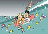 Cartoon: Die große Welle (small) by JotKa tagged syrien,irak,afghanistan,lybien,nordafrika,usa,russland,eu,krieg,terror,schleuser,schlepper,merkel,gabriel,seehofer,bundesländer,ministerkonferenz,flüchtlingsgipfel,asylanten,flüchtlinge,wirtschaftsflüchtlinge,asyl,asylpolitik,einwanderung,einwanderungsges