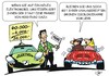 Cartoon: Elektroautoprämie 2 (small) by JotKa tagged elektroauto auto fahrzeug prämien verkehr strassen automobilindustrie batteriehersteller politik steuern verkauf motivation angebote rabatte verbrennungsmotoren grüne energie lobby autoverkäufer kunden